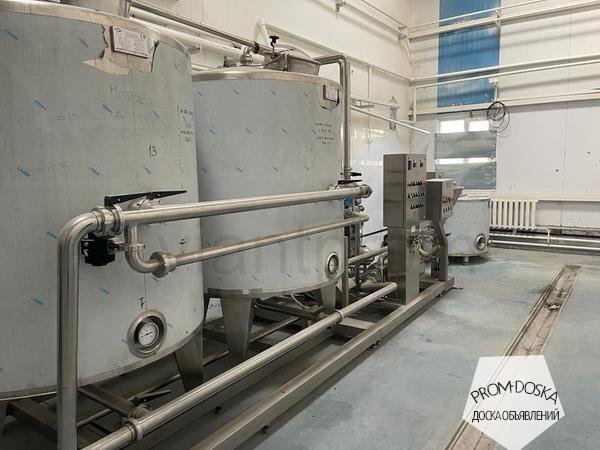 Линия Ice Group Technomix HTST промышленного приготовления смесей для мороженого
