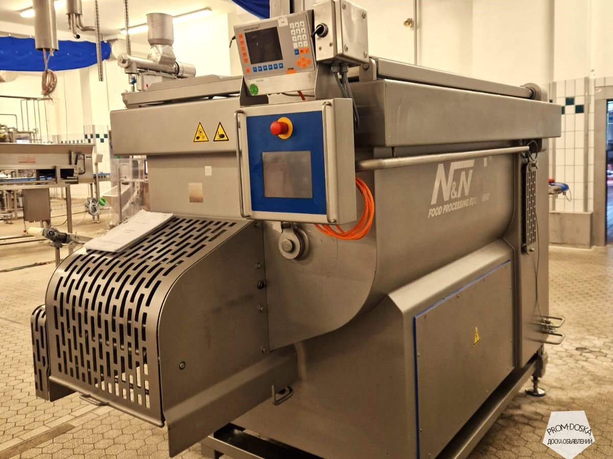 Двухвальный лопастной смеситель MIX-1500EFW на весовых ячейках Flintec