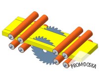 Станок двухпильный кромкообрезной КМ-350
